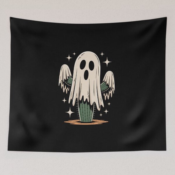 Item preview, Cactus Halloween Ghost Cute Succulent Lovers designed and sold by LittleBO5.
