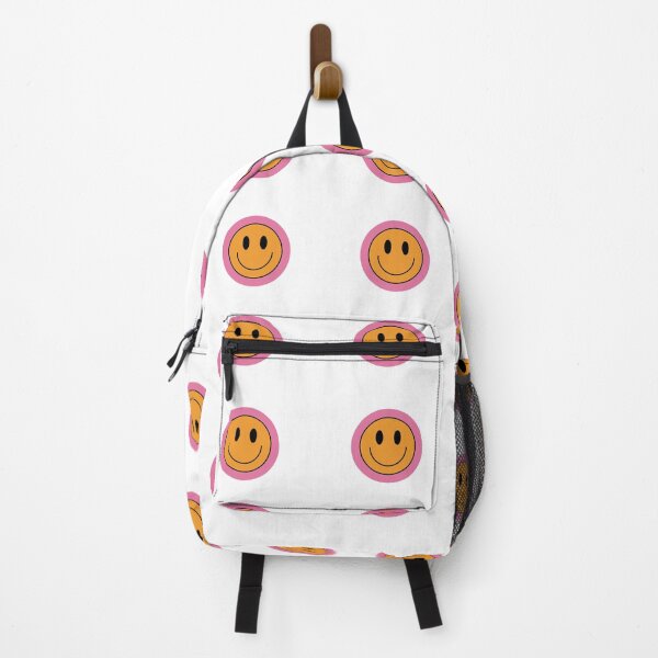 Item preview, Retro Pink and Orange Smiley Face designed and sold by varshitha2024.