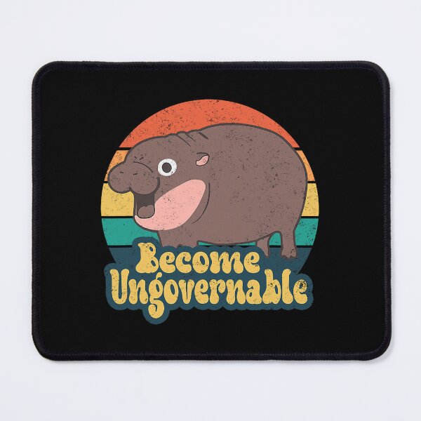 Item preview, Become Ungovernable Moo Deng Humor Cute Baby Hippo Joke T-Shirt designed and sold by RyanJosephBer.