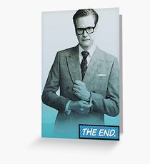 Colin Firth Comic Book Style Greeting Card