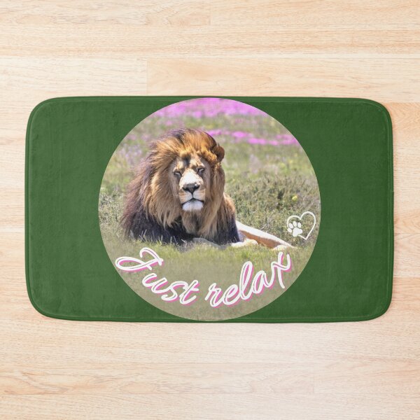 Item preview, Just relax – Relaxed lion in South Africa | Strength & serenity in nature designed and sold by Katja LebenFreude.