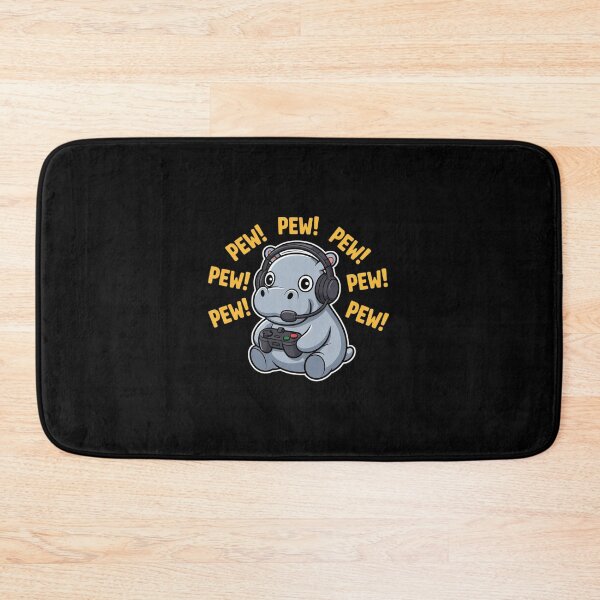 Item preview, Hippopotamus Gamer Pew Video Games Boys Men  designed and sold by EllinoKlemo.