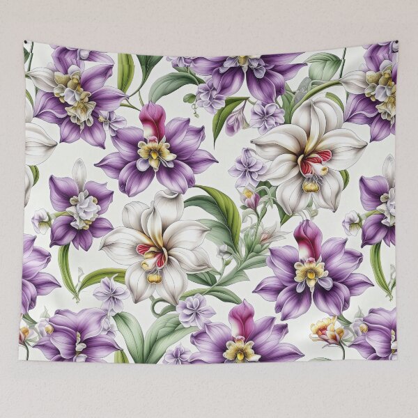 Item preview, Paradise Tropical Orchid Pattern designed and sold by LanaGustavsson.