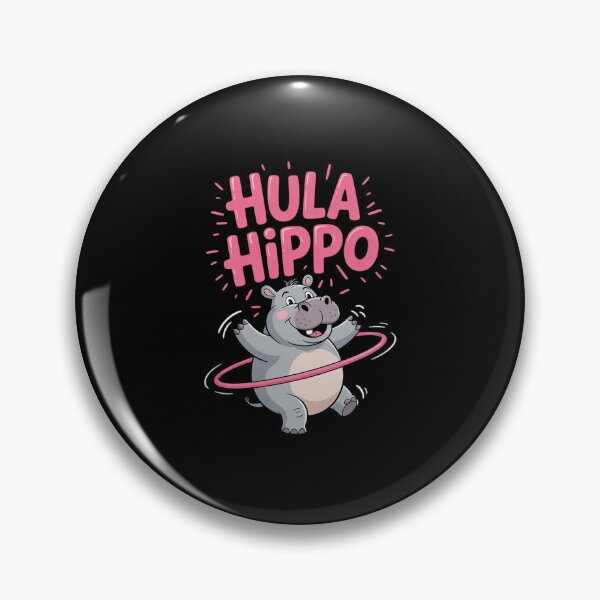 Item preview, Hula Hippo Smart Hullern Cute Hippo Dancing  designed and sold by EllinoKlemo.