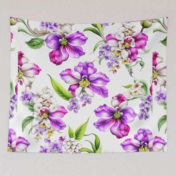 Item preview, Paradise Tropical Orchid Pattern designed and sold by LanaGustavsson.