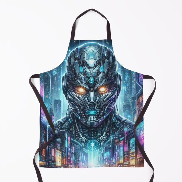 Item preview, 	"Futuristic Cyborg in Digital Metropolis" designed and sold by Dogandesighn.