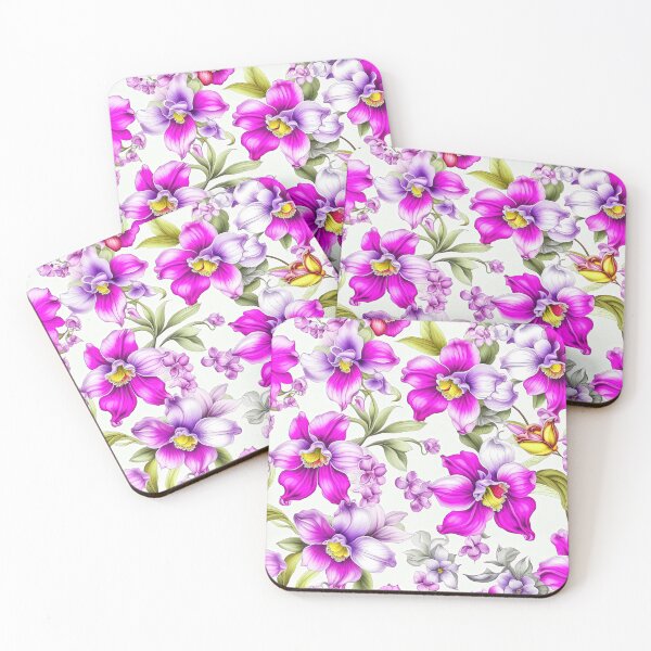 Item preview, Paradise Tropical Orchid Pattern designed and sold by LanaGustavsson.