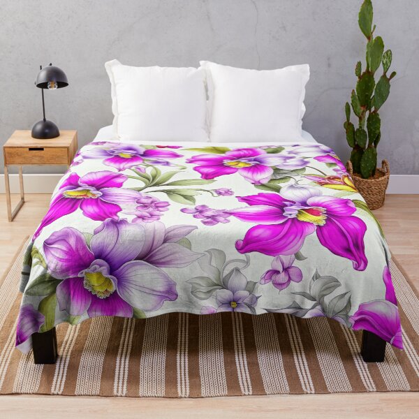 Item preview, Paradise Tropical Orchid Pattern designed and sold by LanaGustavsson.