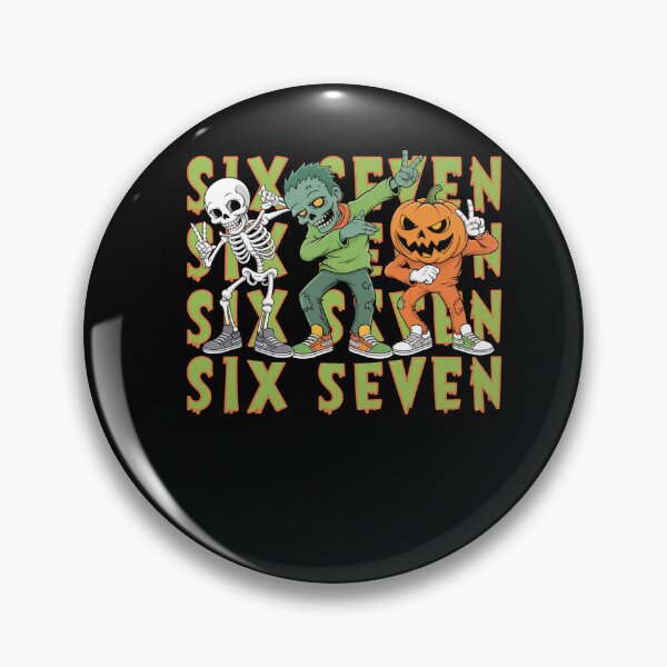 Item preview, 67 Halloween Six Seven Dabbing Skeleton  designed and sold by NewIdeasSArt.