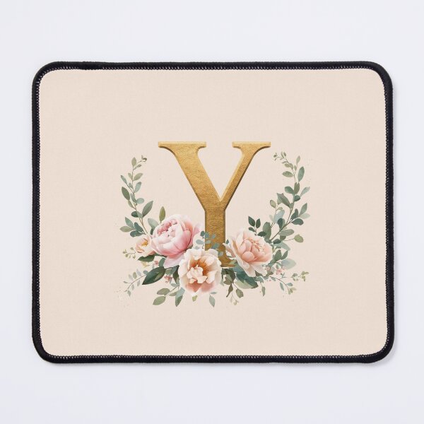 Item preview, Floral Gold Letter Y Monogram – Coquette Christian Wall Art, Elegant Blush Rose Initial Print, Faith-Inspired Feminine Gift designed and sold by AmenAlways.