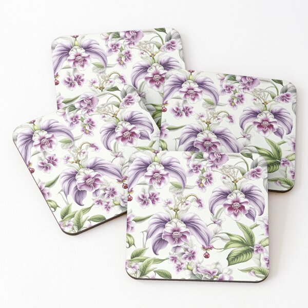 Item preview, Paradise Tropical Orchid Pattern designed and sold by LanaGustavsson.