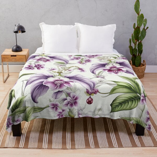 Item preview, Paradise Tropical Orchid Pattern designed and sold by LanaGustavsson.
