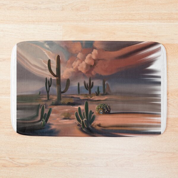 Item preview, Desert Sunset Cactus Landscape | Southwestern Digital Art Print designed and sold by jassoart.