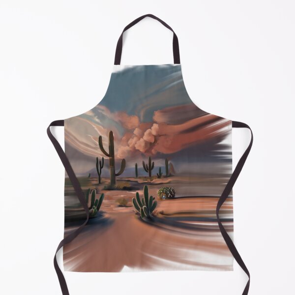 Item preview, Desert Sunset Cactus Landscape | Southwestern Digital Art Print designed and sold by jassoart.