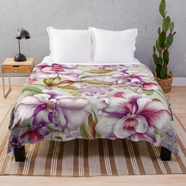 Item preview, Paradise Tropical Orchid Pattern designed and sold by LanaGustavsson.