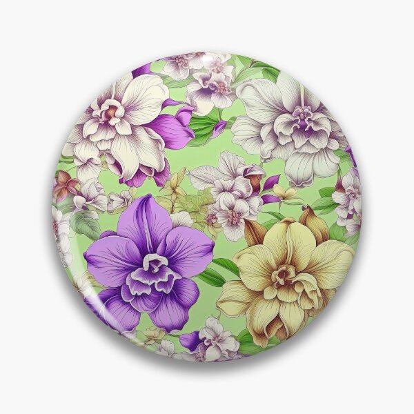 Item preview, Paradise Tropical Orchid Pattern designed and sold by LanaGustavsson.