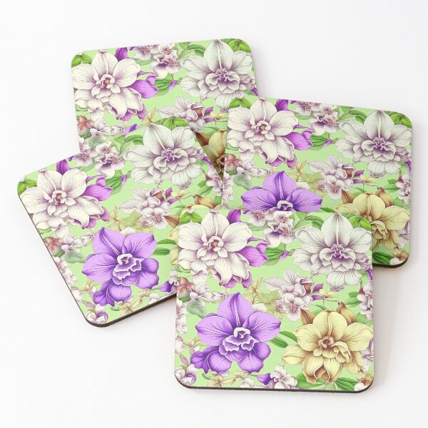 Item preview, Paradise Tropical Orchid Pattern designed and sold by LanaGustavsson.