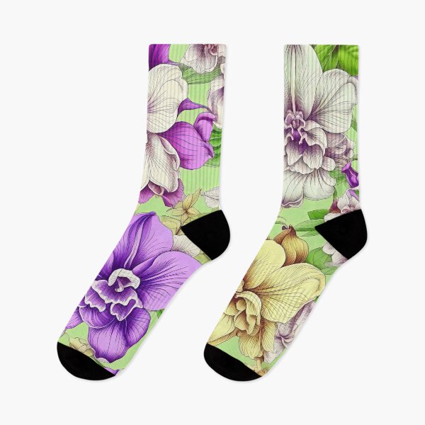 Item preview, Paradise Tropical Orchid Pattern designed and sold by LanaGustavsson.