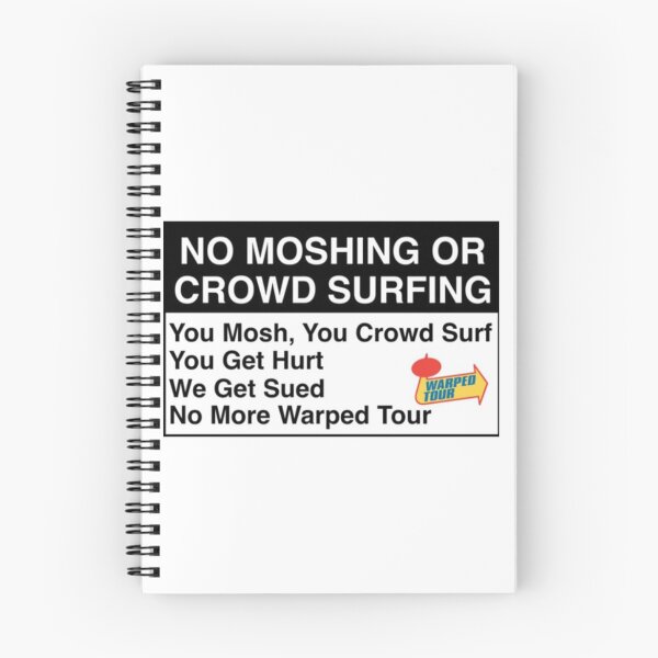 Item preview, Poster Warped Tour No Moshing Sign 2025 designed and sold by BrianCleghorn.