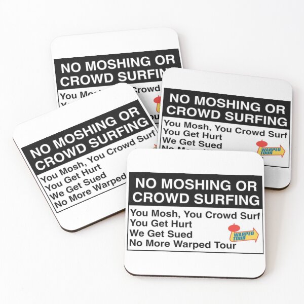Item preview, Poster Warped Tour No Moshing Sign 2025 designed and sold by BrianCleghorn.