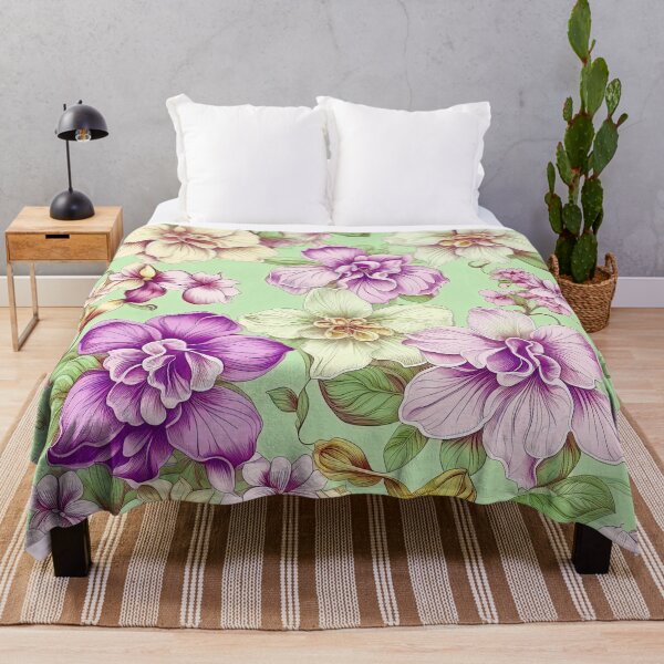 Item preview, Paradise Tropical Orchid Pattern designed and sold by LanaGustavsson.