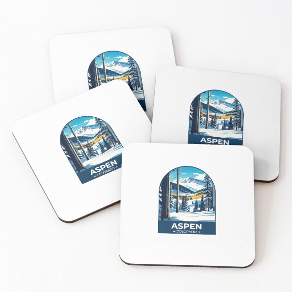 Artikelvorschau, Aspen Colorado Reiseaufkleber entworfen und verkauft von TulipaGraphics.