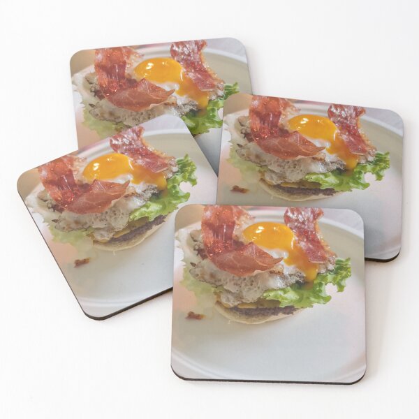 Item preview, Gourmet Burger with Sunny Egg and Crispy Prosciutto designed and sold by ZugzwangArt1.
