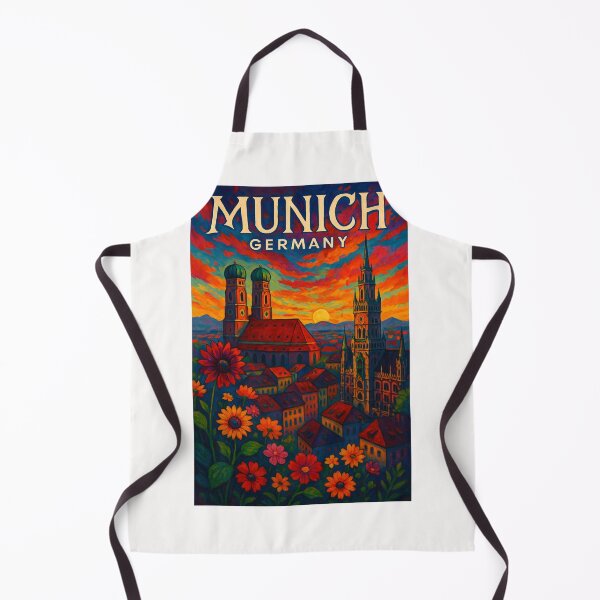 Item preview, Sunset Over Frauenkirche and Marienplatz, Munich, Germany designed and sold by Places On Earth.