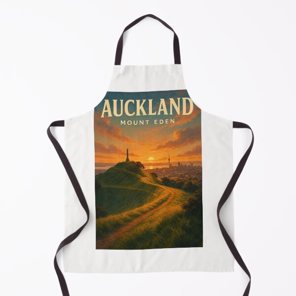 Item preview, Sunset Over Maungawhau Crater and Auckland Skyline designed and sold by Places On Earth.