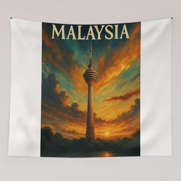 Item preview, KL Tower in Evening Glow, Kuala Lumpur, Malaysia designed and sold by Places On Earth.