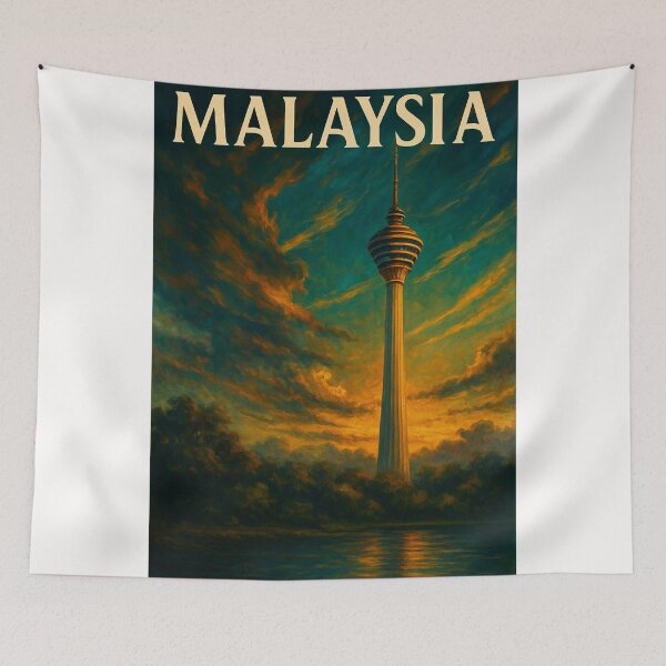 Item preview, Twilight Skies Behind KL Tower, Kuala Lumpur designed and sold by Places On Earth.