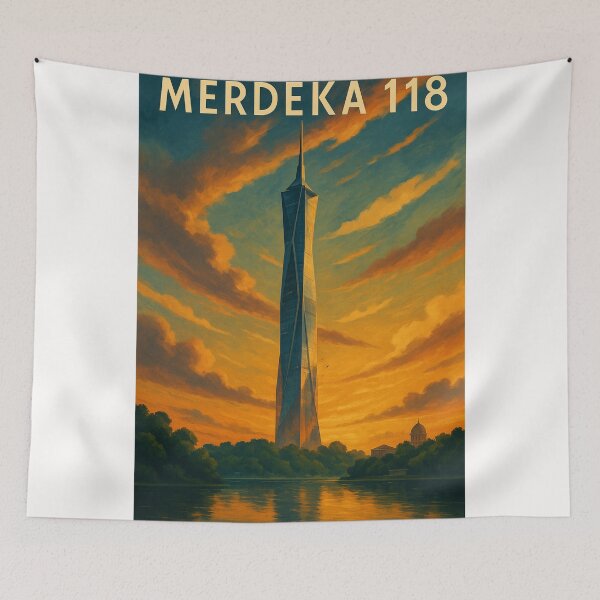 Item preview, Merdeka 118 Tower with Twilight Sky, Kuala Lumpur designed and sold by Places On Earth.