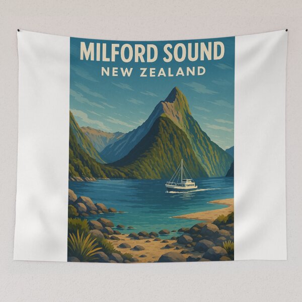 Item preview, Milford Sound Boat Journey, Fiordland, New Zealand designed and sold by Places On Earth.
