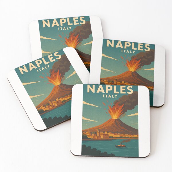 Item preview, Mount Vesuvius Erupting over Naples, Italy designed and sold by Places On Earth.