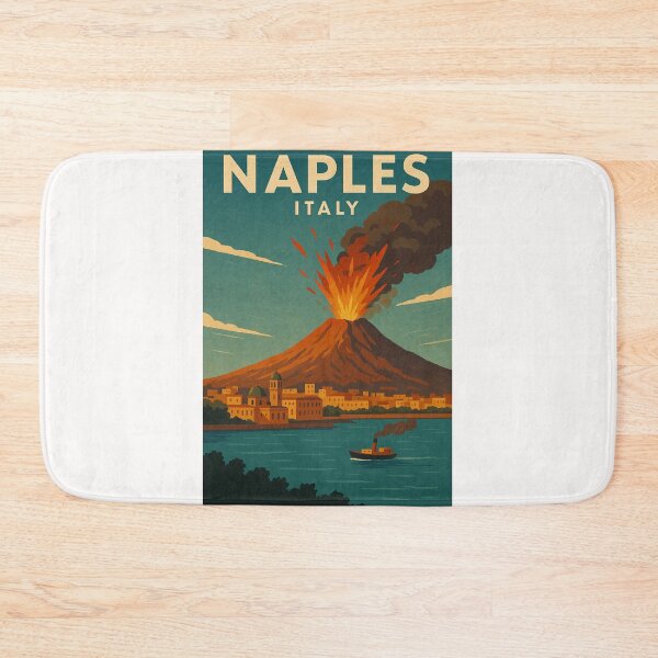Item preview, Mount Vesuvius Erupting over Naples, Italy designed and sold by Places On Earth.