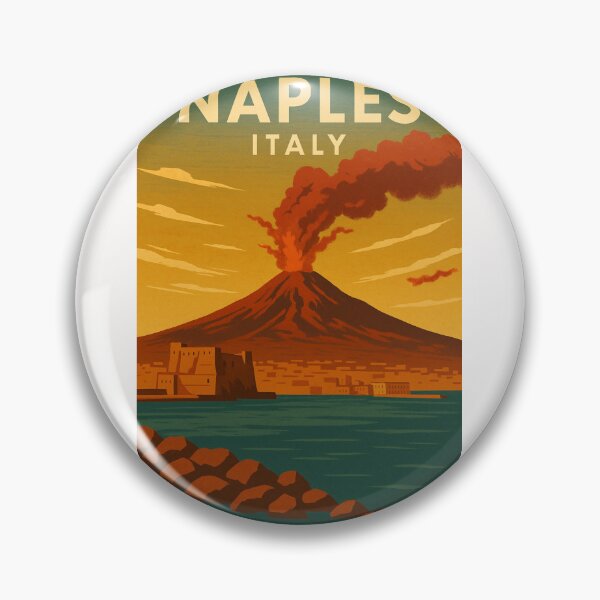 Item preview, Naples Seafront with Mount Vesuvius, Campania, Italy designed and sold by Places On Earth.