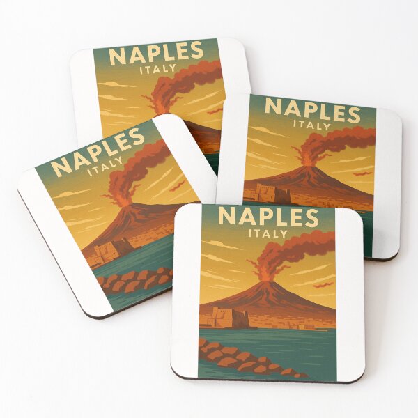 Item preview, Naples Seafront with Mount Vesuvius, Campania, Italy designed and sold by Places On Earth.