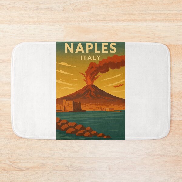 Item preview, Naples Seafront with Mount Vesuvius, Campania, Italy designed and sold by Places On Earth.