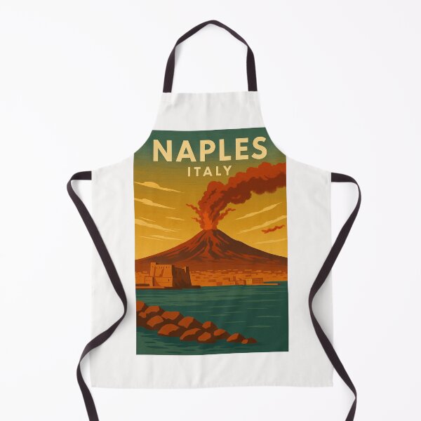 Item preview, Naples Seafront with Mount Vesuvius, Campania, Italy designed and sold by Places On Earth.