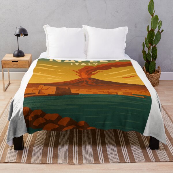 Item preview, Naples Seafront with Mount Vesuvius, Campania, Italy designed and sold by Places On Earth.