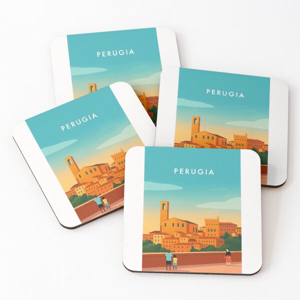 Item preview, Rooftop Skyline of Perugia, Umbria Hilltown designed and sold by Places On Earth.