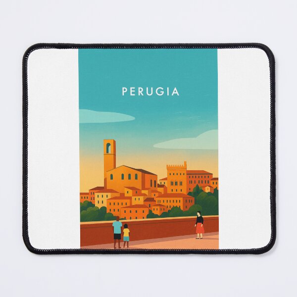 Item preview, Rooftop Skyline of Perugia, Umbria Hilltown designed and sold by Places On Earth.