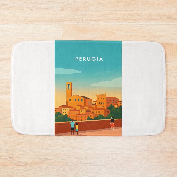 Item preview, Rooftop Skyline of Perugia, Umbria Hilltown designed and sold by Places On Earth.