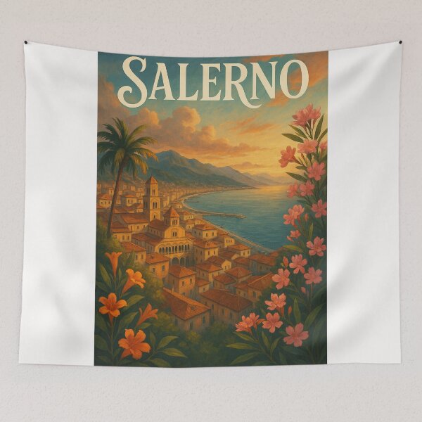 Item preview, Salerno Waterfront and Duomo, Campania Coastline designed and sold by Places On Earth.