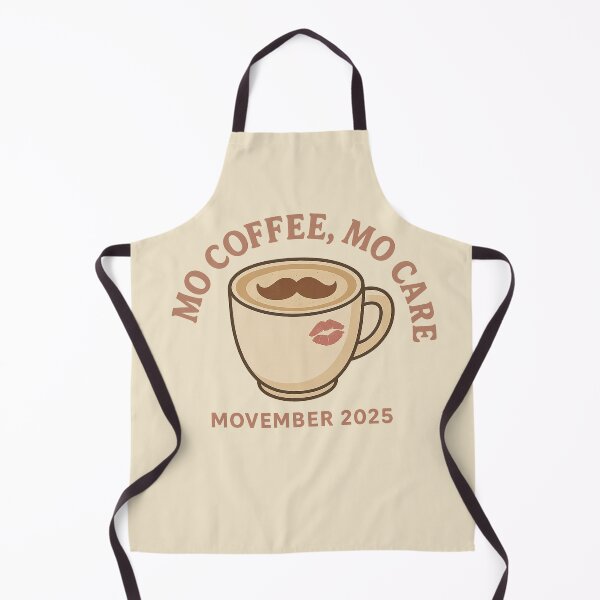 Artikelvorschau, Mo Coffee, Mo Care – Cozy Movember Café Design entworfen und verkauft von HelpHaha.
