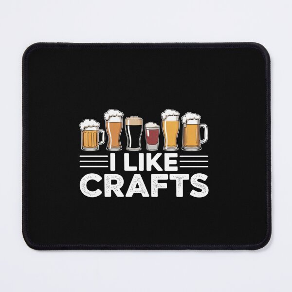 Item preview, I LIKE CRAFTS Craft Beer Microbrew Hops Dad Men  designed and sold by EllinoKlemo.