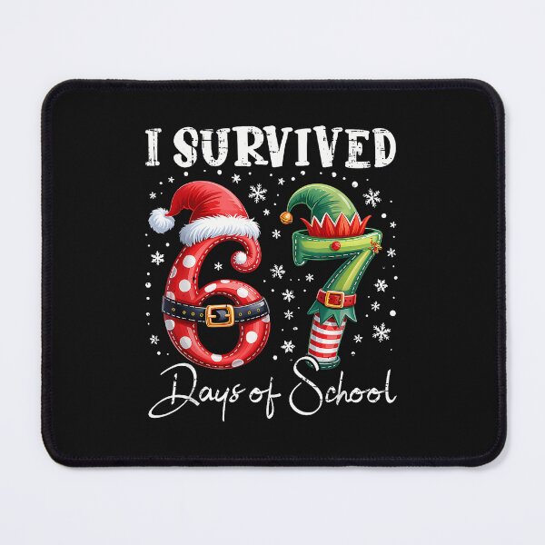 Item preview, I Survived 67 Days Of School Christmas Candy Cane Six Seven designed and sold by merlinnears.