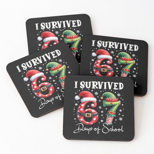 Item preview, I Survived 67 Days Of School Christmas Candy Cane Six Seven designed and sold by merlinnears.