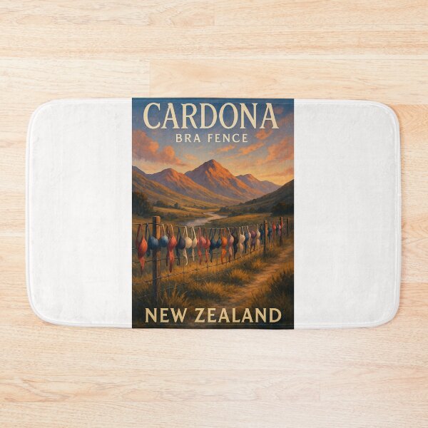Item preview, Cardrona Bra Fence at Dusk, Crown Range, New Zealand designed and sold by Places On Earth.