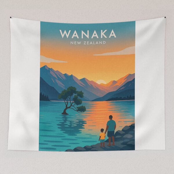 Item preview, Sunset at Lake Wānaka, South Island, New Zealand designed and sold by Places On Earth.